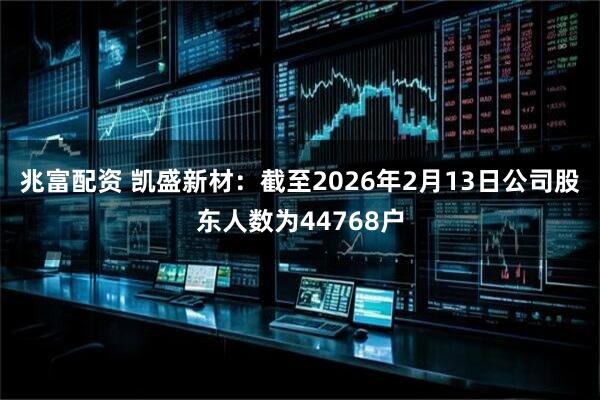 兆富配资 凯盛新材：截至2026年2月13日公司股东人数为44768户
